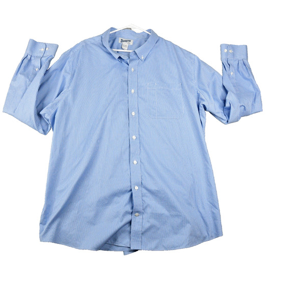 Duluth Shirt Mens 3XLT Blue Check Button Down Long Sleeve - Picture 1 of 8